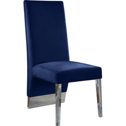 Meridian Porsha Navy Velvet Dining Chair