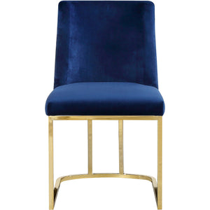 Meridian Heidi Navy Velvet Dining Chair