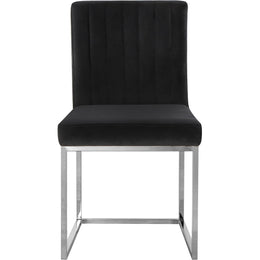 Meridian Giselle Black Velvet Dining Chair