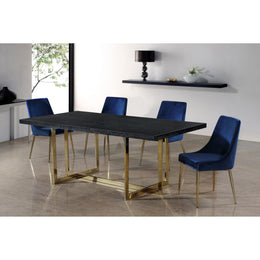 Meridian Karina Navy Velvet Dining Chair