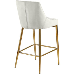 Meridian Karina Cream Velvet Stool