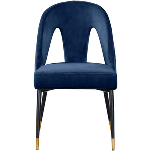 Meridian Akoya Navy Velvet Dining Chair