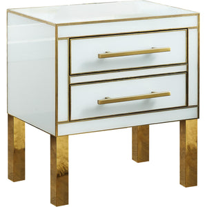 Meridian Gigi White Side Table