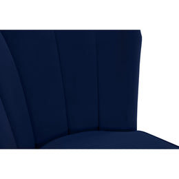 Meridian Lily Navy Velvet Stool