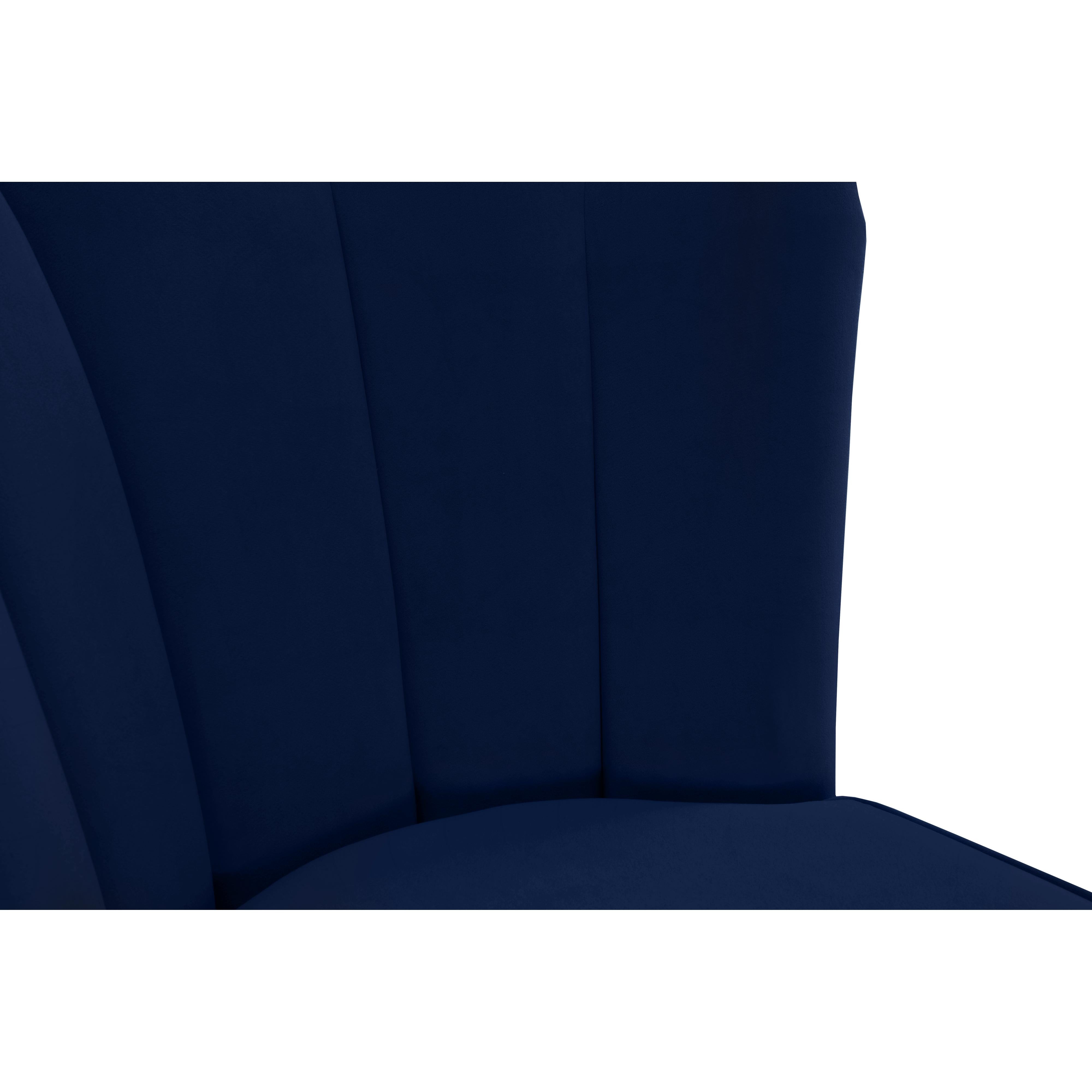 Meridian Lily Navy Velvet Stool