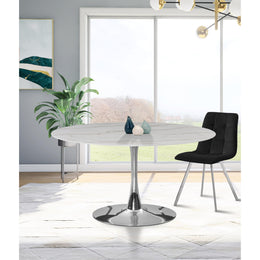 Meridian Holly Chrome Dining Table (3 Boxes)