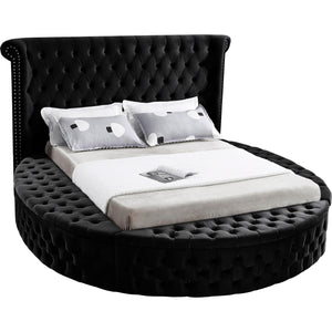 Meridian Luxus Black Velvet King Bed (3 Boxes)