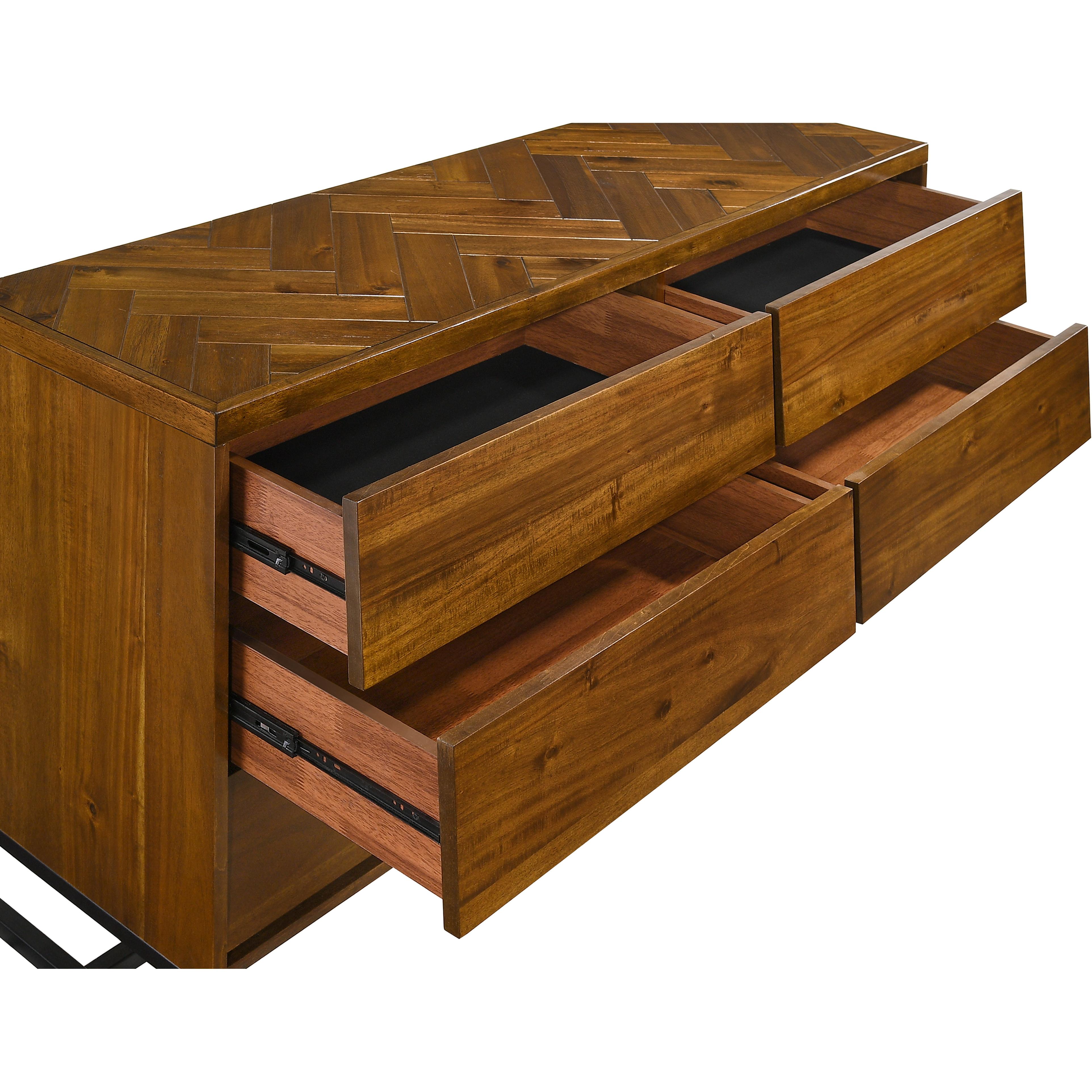 Meridian Reed Antique Coffee Dresser