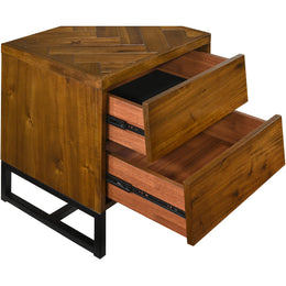 Meridian Reed Antique Coffee Night Stand