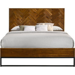 Meridian Reed Antique Coffee King Bed (3 Boxes)