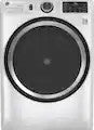 Package - GE - 4.8 Cu. Ft. High-Efficiency Stackable Smart Front Load Washer w/ Odorblock Ultra Fresh Vent System & Microban Technology and 7.8 Cu. Ft. Stackable Smart 10-Cycle Electric Dryer - White