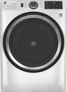 Package - GE - 4.8 Cu. Ft. High-Efficiency Stackable Smart Front Load Washer w/ Odorblock Ultra Fresh Vent System & Microban Technology and 7.8 Cu. Ft. Stackable Smart 10-Cycle Gas Dryer - White