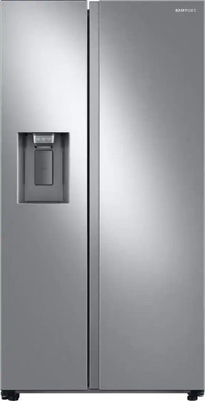 Samsung - 36 in. Wide 27.4 cu. ft. Side-by-Side Refrigerator with Large Capacity - Stainless Steel