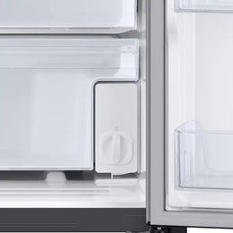 Samsung - 36 in. Wide 27.4 cu. ft. Side-by-Side Refrigerator with Large Capacity - Stainless Steel
