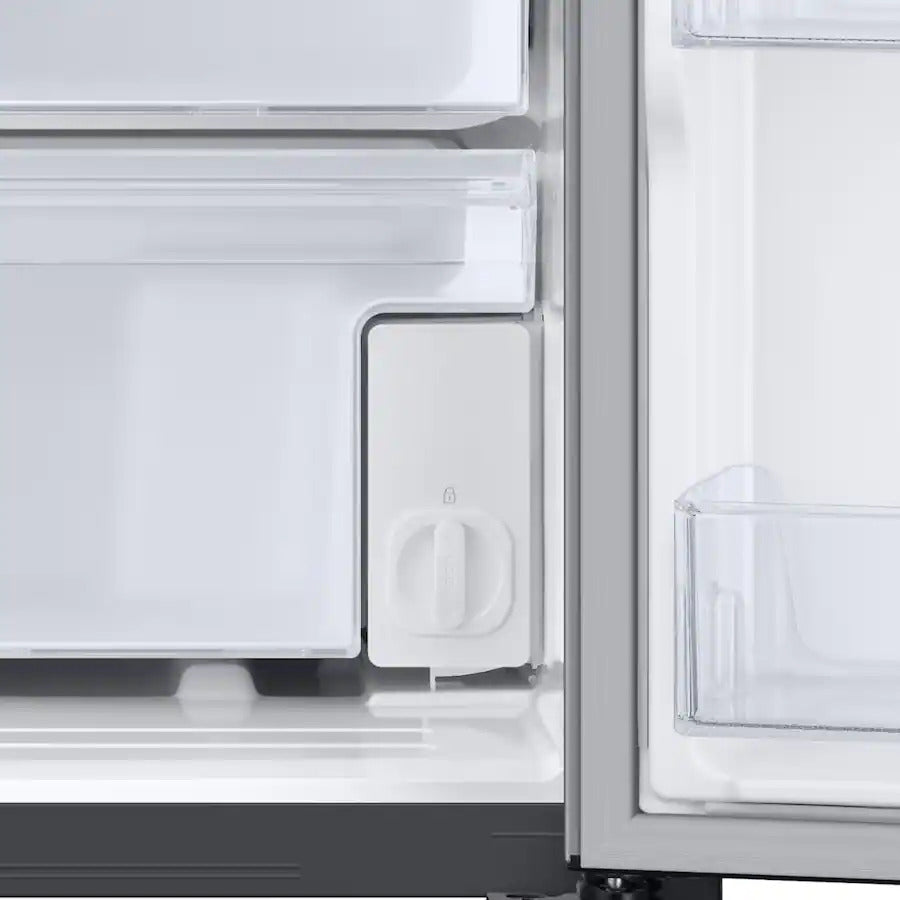 Samsung - 36 in. Wide 27.4 cu. ft. Side-by-Side Refrigerator with Large Capacity - Stainless Steel
