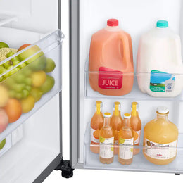 Samsung - 36 in. Wide 27.4 cu. ft. Side-by-Side Refrigerator with Large Capacity - Stainless Steel