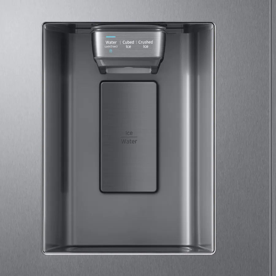 Samsung - 36 in. Wide 27.4 cu. ft. Side-by-Side Refrigerator with Large Capacity - Stainless Steel