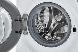LG - 2.4 Cu. Ft. High-Efficiency Smart Front Load Washer and Electric Dryer Combo with Steam and Sensor Dry - White