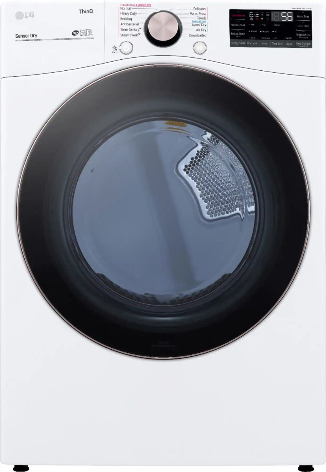 Package - LG - 4.5 Cu. Ft. High-Efficiency Stackable Smart Front Load Washer with Steam and Built-In Intelligence and 7.4 Cu. Ft. Stackable Smart Gas Dryer with Steam and Built-In Intelligence - White