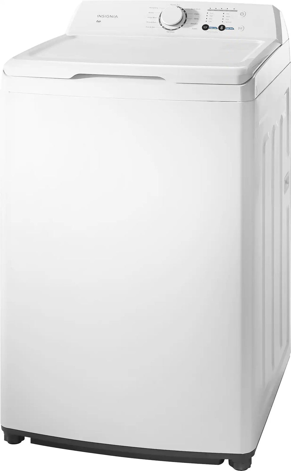 Package - Insignia™ - 3.7 Cu. Ft. High Efficiency 12-Cycle Top-Loading Washer and 6.7 Cu. Ft. Gas Dryer with Sensor Dry - White