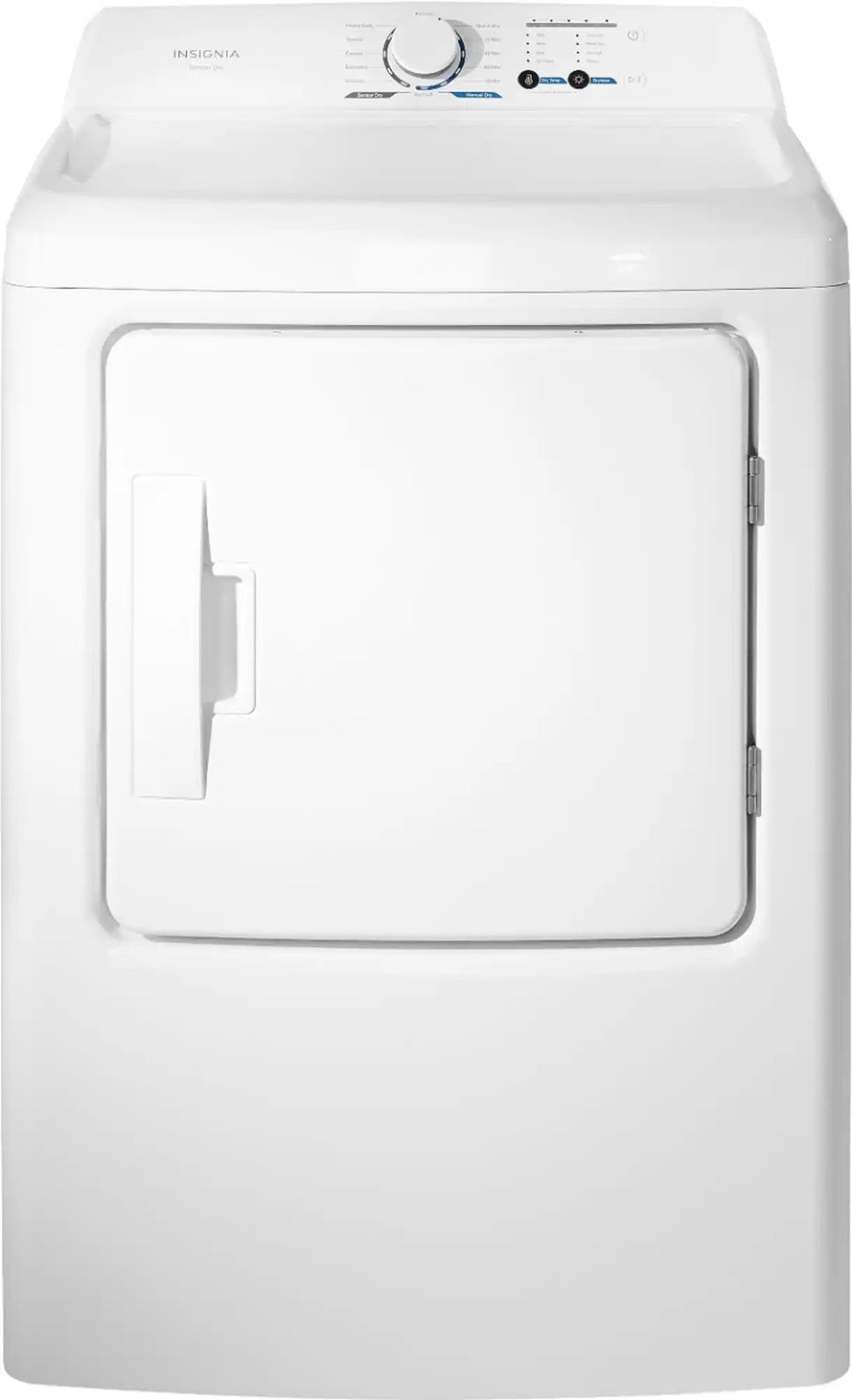 Package - Insignia™ - 3.7 Cu. Ft. High Efficiency 12-Cycle Top-Loading Washer and 6.7 Cu. Ft. Gas Dryer with Sensor Dry - White