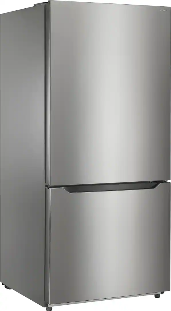Insignia™ - 30 in. Wide 18.6 Cu. Ft. Bottom Freezer Refrigerator with ENERGY STAR Certification - Stainless Steel