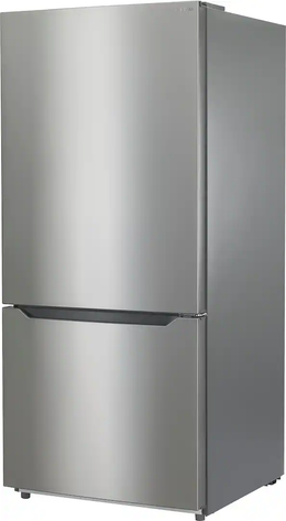 Insignia™ - 30 in. Wide 18.6 Cu. Ft. Bottom Freezer Refrigerator with ENERGY STAR Certification - Stainless Steel