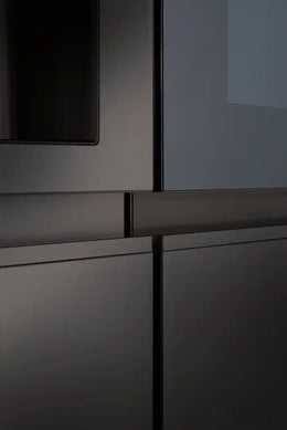 LG - 36-in Wide 27.1 Cu. Ft. Side-by-Side Smart Refrigerator with Craft Ice - Black Stainless Steel
