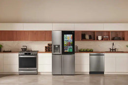LG - 36-in Wide 27.1 Cu. Ft. Side-by-Side Smart Refrigerator with Craft Ice - Stainless Steel