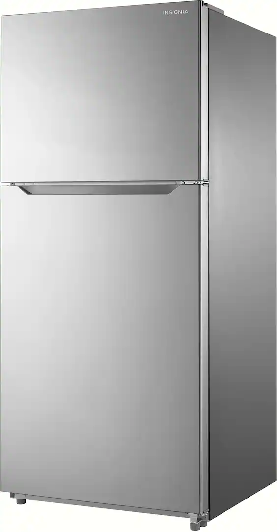 Insignia™ - 30 in. Wide 18 Cu. Ft. Top-Freezer Refrigerator with ENERGY STAR Certification - Stainless Steel