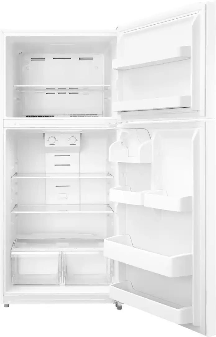 Insignia™ - 30 in. Wide 18 Cu. Ft. Top-Freezer Refrigerator with Handles - White