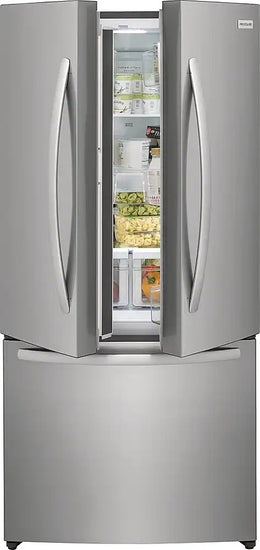 Frigidaire - 32 in. Wide 17.6 Cu. Ft. Counter-Depth French Door Refrigerator - Fingerprint-Resistant Stainless Steel Look