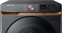 Package - Samsung - 5.0 Cu. Ft. High-Efficiency Stackable Smart Front Load Washer with Steam and Super Speed Wash and 7.5 Cu. Ft. Stackable Smart Gas Dryer with Steam and Sensor Dry - Brushed Black