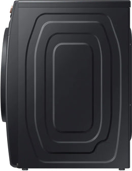 Package - Samsung - 5.0 Cu. Ft. High-Efficiency Stackable Smart Front Load Washer with Steam and Super Speed Wash and 7.5 Cu. Ft. Stackable Smart Electric Dryer with Steam and Sensor Dry - Brushed Black