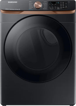 Package - Samsung - 5.0 Cu. Ft. High-Efficiency Stackable Smart Front Load Washer with Steam and Super Speed Wash and 7.5 Cu. Ft. Stackable Smart Gas Dryer with Steam and Sensor Dry - Brushed Black