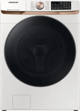 Package - Samsung - 5.0 Cu. Ft. High-Efficiency Stackable Smart Front Load Washer with Steam and Super Speed Wash and 7.5 Cu. Ft. Stackable Smart Electric Dryer with Steam and Sensor Dry - Ivory