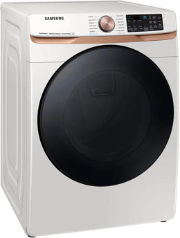 Package - Samsung - 5.0 Cu. Ft. High-Efficiency Stackable Smart Front Load Washer with Steam and Super Speed Wash and 7.5 Cu. Ft. Stackable Smart Electric Dryer with Steam and Sensor Dry - Ivory