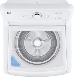 Package - LG - 4.1 Cu. Ft. High-Efficiency Top Load Washer with TurboDrum Technology and 7.3 Cu. Ft. Electric Dryer with Sensor Dry - White