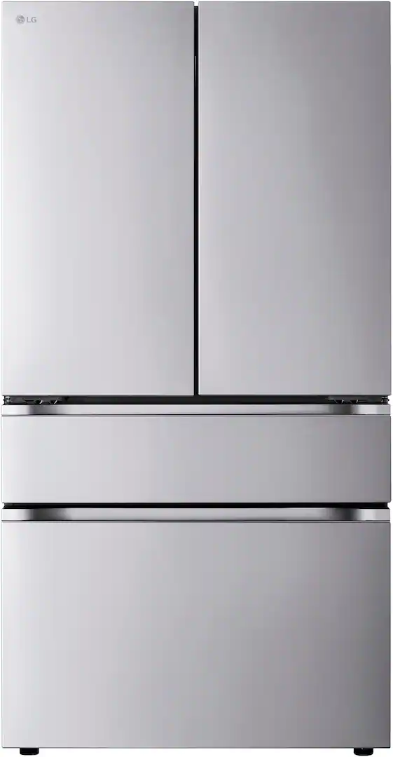 LG - 36-in Standard-Depth MAX 29.6 Cu. Ft. 4-Door French Door Smart Refrigerator with Full-Convert Drawer - Stainless Steel