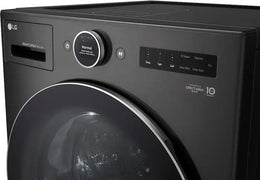 LG - 5.0 Cu. Ft. HE Smart Mega Capacity All-in-One Electric Washer/Dryer WashCombo with Steam and Ventless Inverter Heat Pump - Black Steel