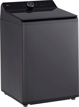 Package - LG - 5.5 Cu. Ft. High Efficiency Smart Top Load Washer with EasyUnload and 7.3 Cu. Ft. Smart Electric Dryer with Steam and EasyLoad Door - Matte Black