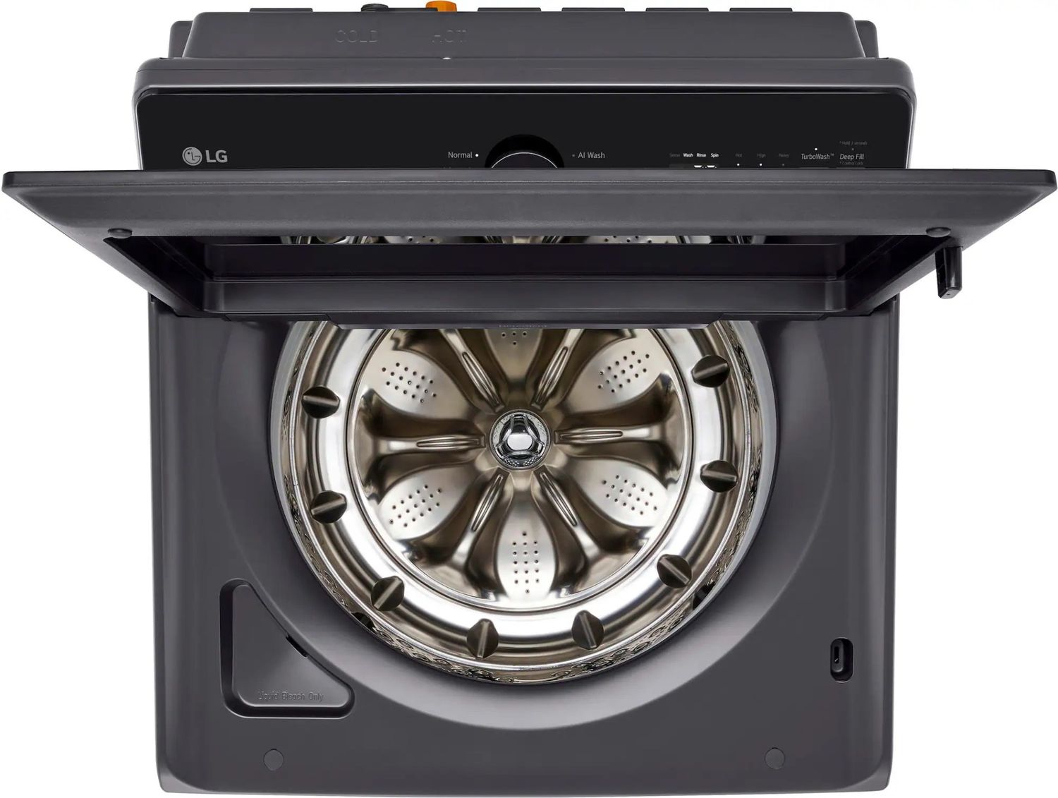 Package - LG - 5.5 Cu. Ft. High Efficiency Smart Top Load Washer with EasyUnload and 7.3 Cu. Ft. Smart Electric Dryer with EasyLoad Door - Matte Black