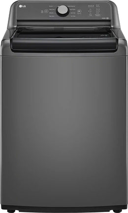 Package - LG - 4.1 Cu. Ft. High-Efficiency Top Load Washer with TurboDrum Technology and 7.3 Cu. Ft. Electric Dryer with Sensor Dry - Monochrome Grey