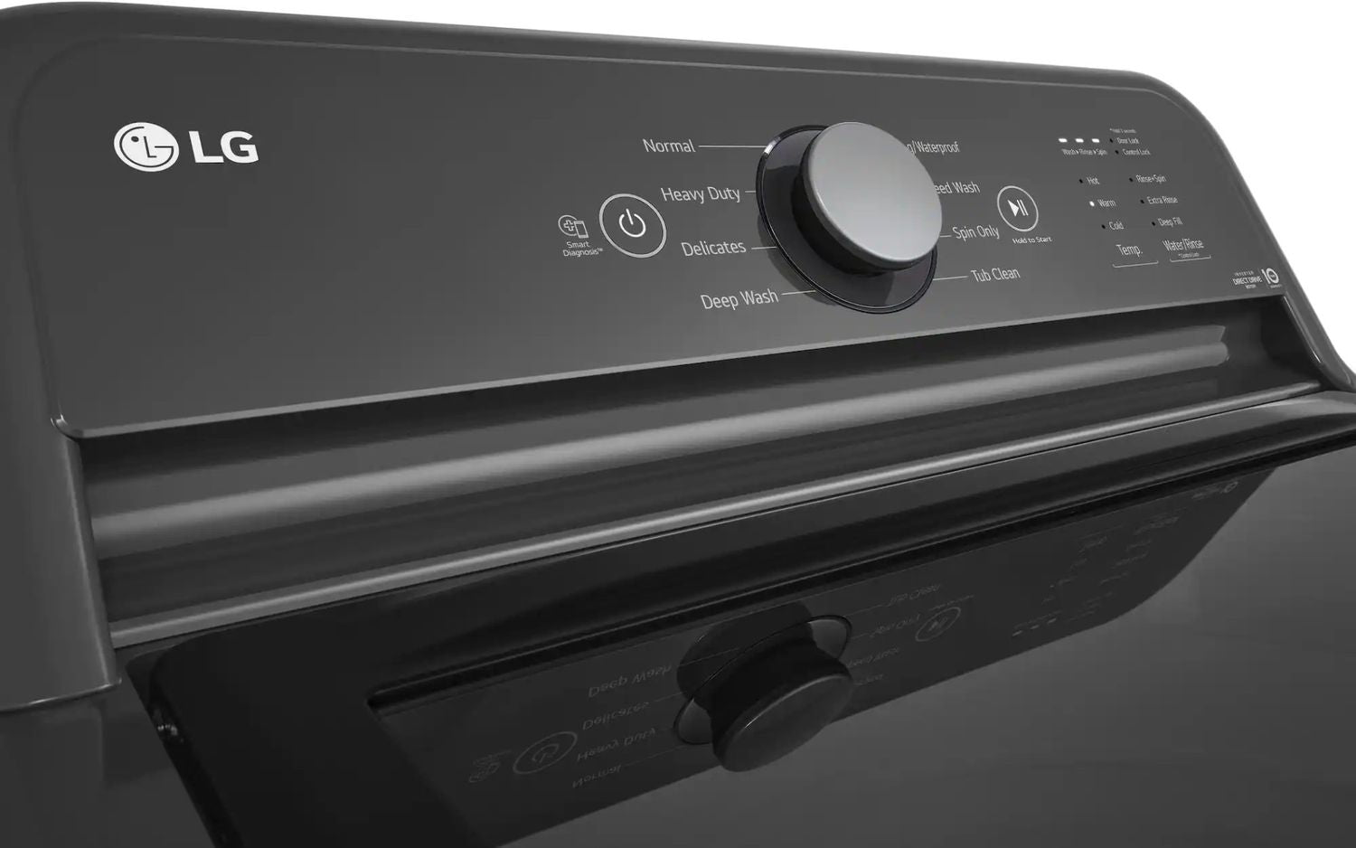 Package - LG - 4.1 Cu. Ft. High-Efficiency Top Load Washer with TurboDrum Technology and 7.3 Cu. Ft. Electric Dryer with Sensor Dry - Monochrome Grey