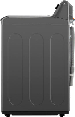 Package - LG - 4.1 Cu. Ft. High-Efficiency Top Load Washer with TurboDrum Technology and 7.3 Cu. Ft. Electric Dryer with Sensor Dry - Monochrome Grey