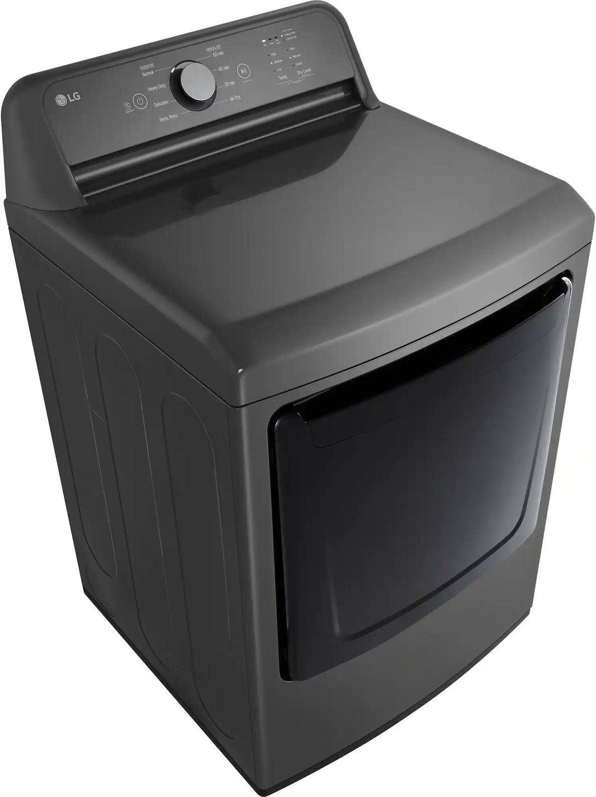 Package - LG - 4.1 Cu. Ft. High-Efficiency Top Load Washer with TurboDrum Technology and 7.3 Cu. Ft. Electric Dryer with Sensor Dry - Monochrome Grey