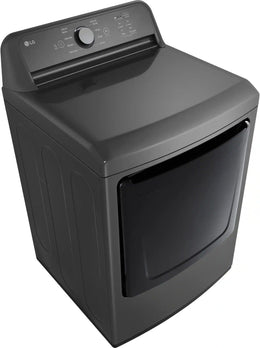 Package - LG - 4.1 Cu. Ft. High-Efficiency Top Load Washer with TurboDrum Technology and 7.3 Cu. Ft. Electric Dryer with Sensor Dry - Monochrome Grey