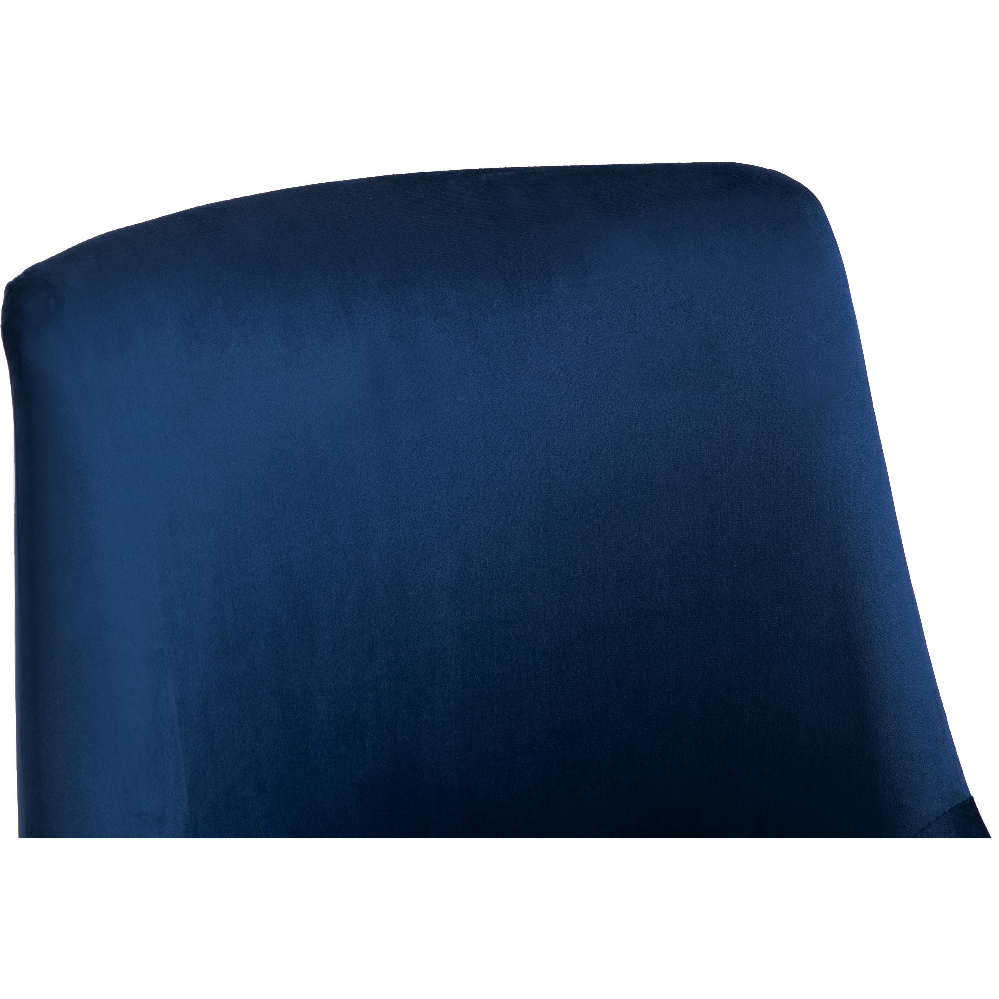 Meridian Karina Navy Velvet Office Chair