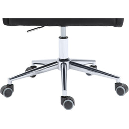 Meridian Karina Black Velvet Office Chair