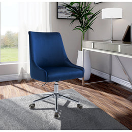 Meridian Karina Navy Velvet Office Chair